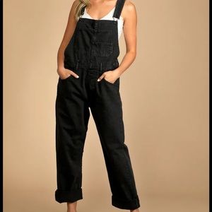 Free People black overalls XS - worn once